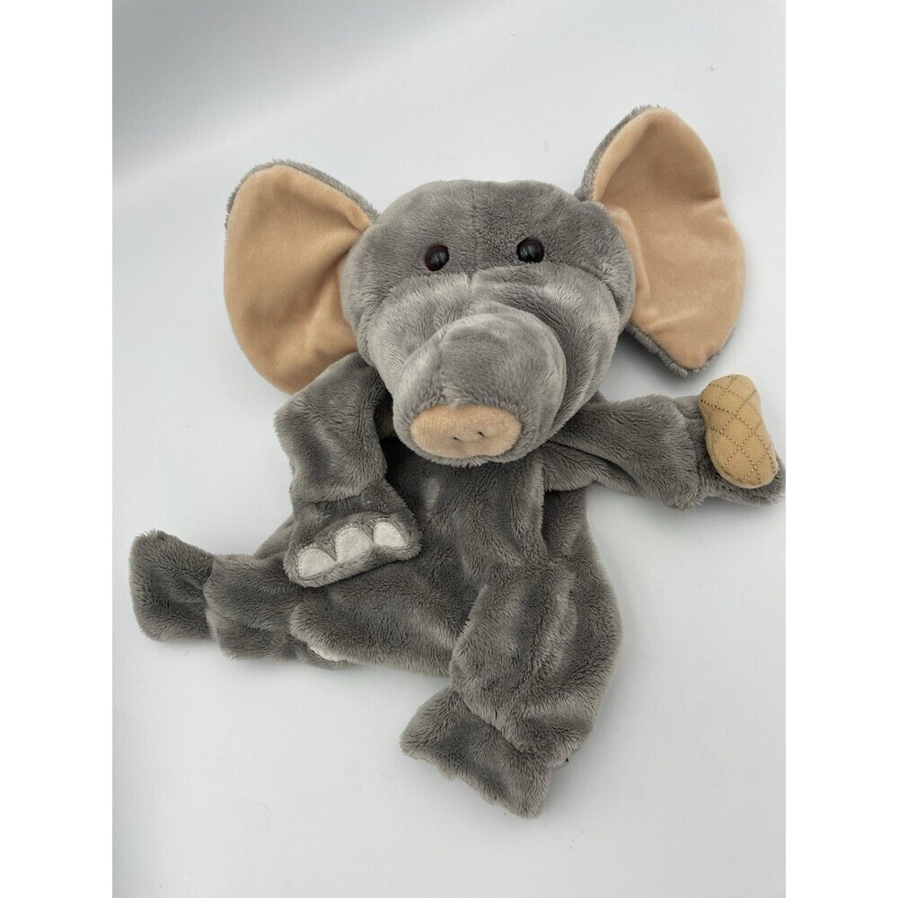 Gund Edison Elephant Hand Puppet Plush Animal Peanut preschool